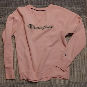Womens Used Champion Sz M Pink Sweatshirt
